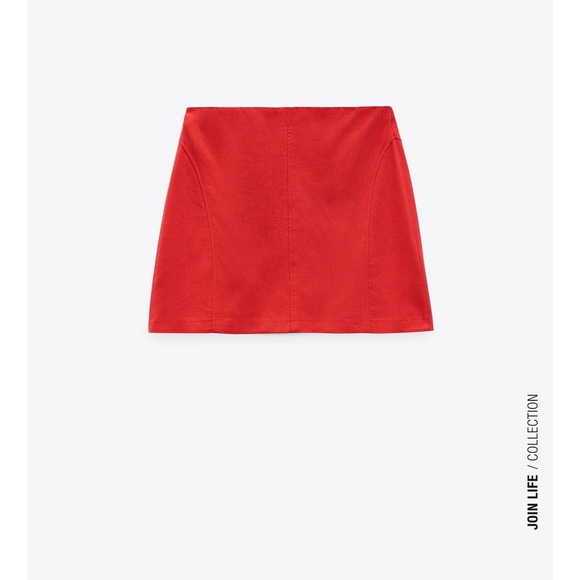 NWT ZARA LINEN MINI SKIRT - Picture 7 of 8